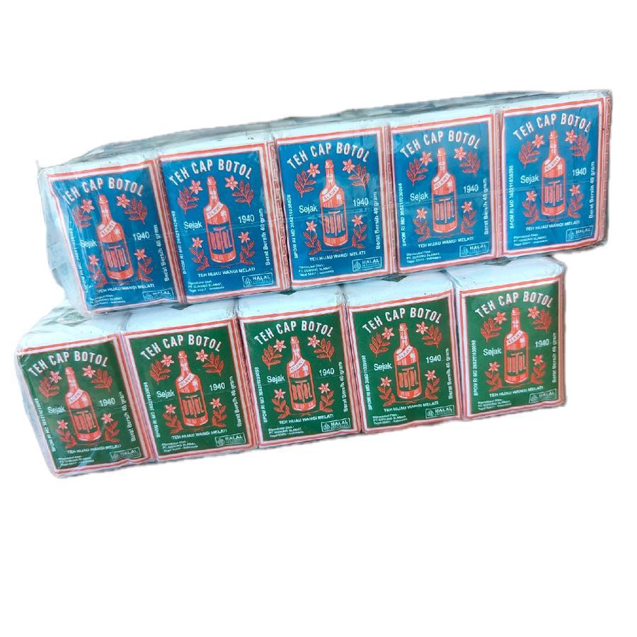 

TEH CAP BOTOL 1 SLOP (isi 10pcs x @40gram)