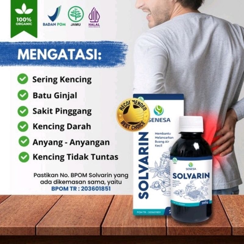 Madu SOLVARIN membantu melancarkan buang air kecil