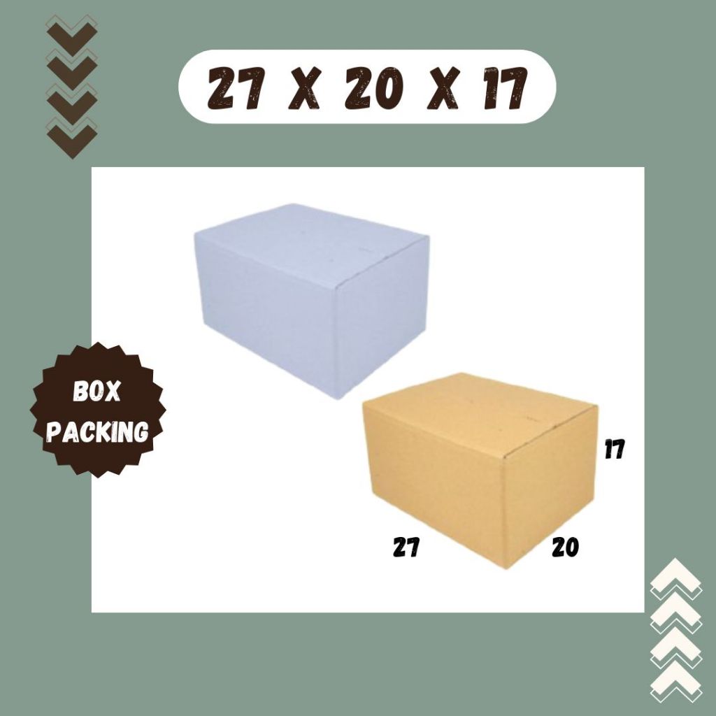 

Box 27x20x17 Kardus Packing A1 Olshop Karton Dus Souvenir Kotak Kemasan Sparepart Jamu Madu Assesoris Kosmetik
