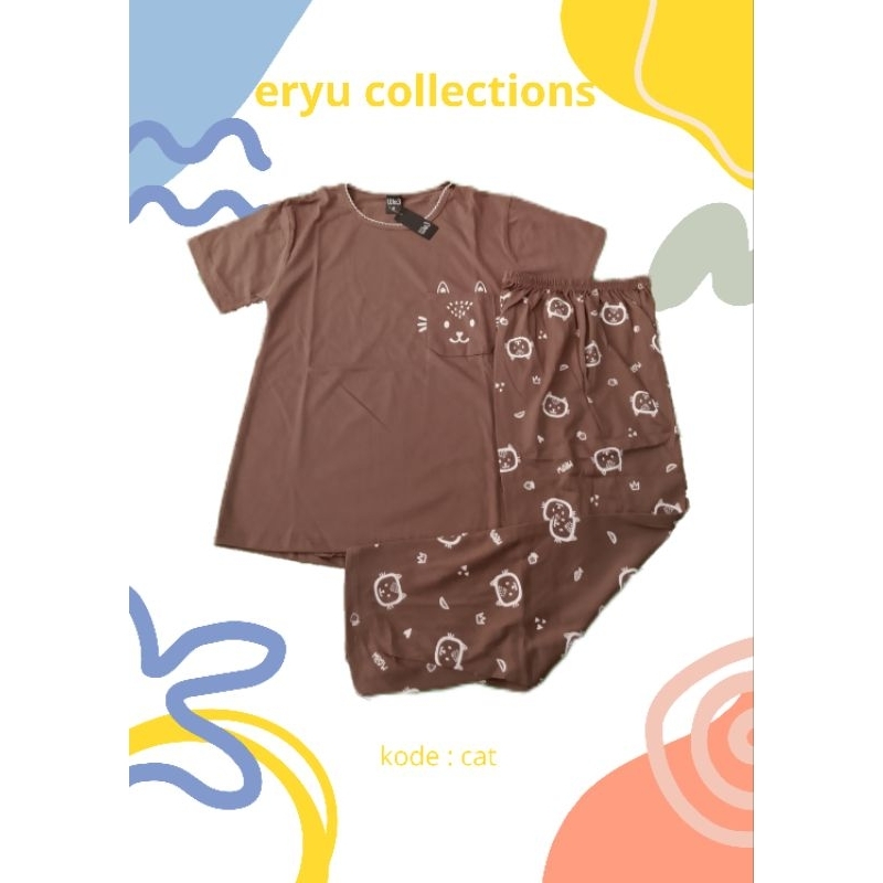 WE3 BAJU TIDUR ANAK LENGAN PENDEK CELANA PANJANG / STELAN TIDUR ANAK