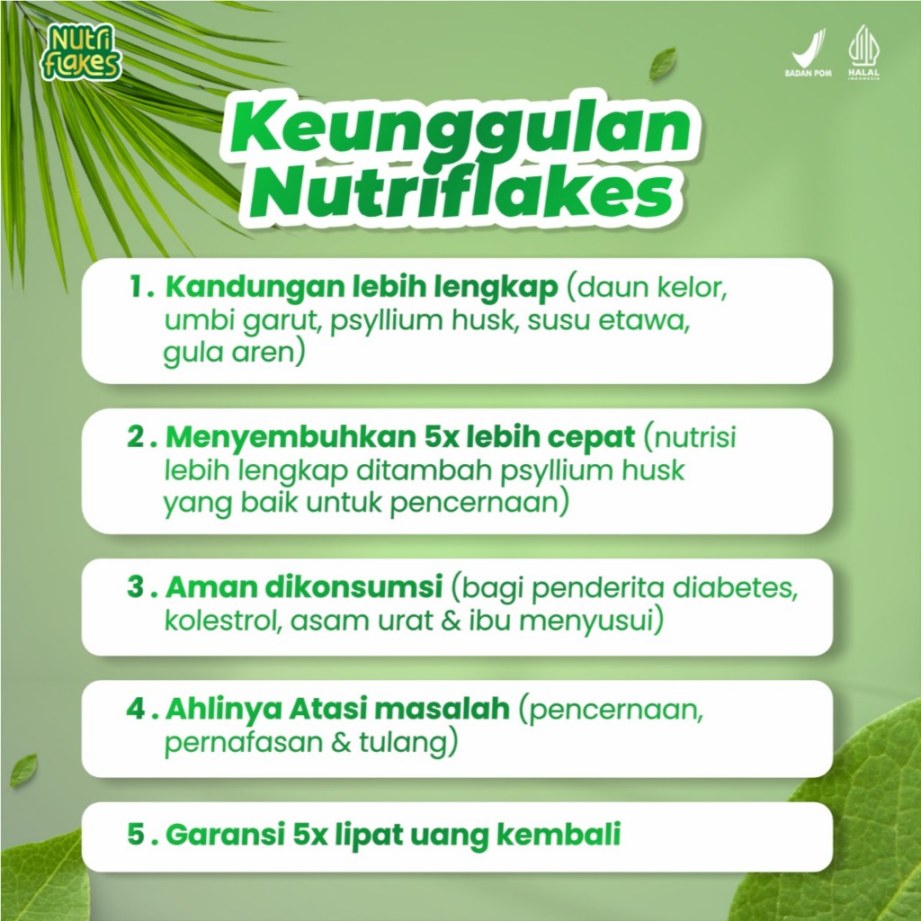 

QH Nutriflakes - Sereal Umbi Garut Efektif Atasi Permasalahan Asam Lambung, Maag, Gerd, Saluran