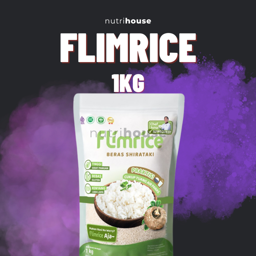 

Flimrice Nasi Shirataki (Nasi Diet) - 1 kg