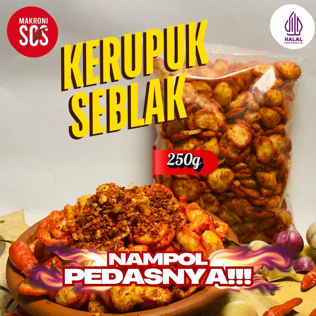 

SOS - 250 Gram Kerupuk Seblak Pedas Nampol Terenak Mantap