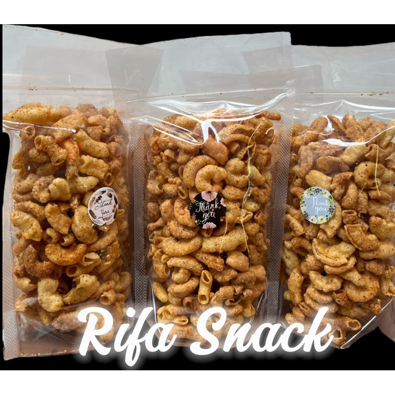 

Makaroni Bantet 100 Gram Renyah Gurih Manis Tidak Keras (Cemilan Jajan Snack Ringan Home Made)