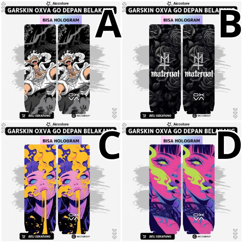 

garskin panel go depan belakang