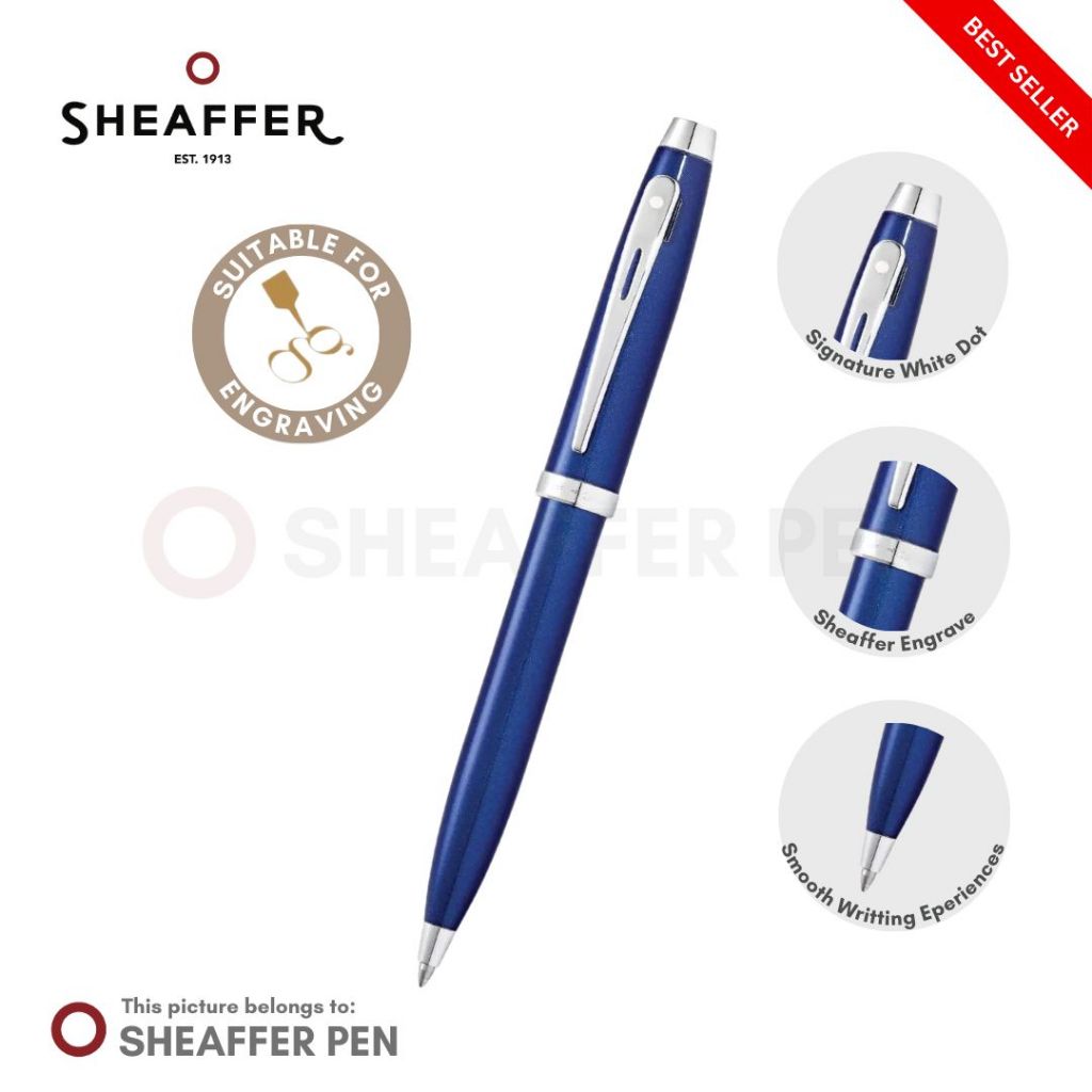 

Sheaffer® 100 Glossy Blue Lacquer Ballpoint Pen