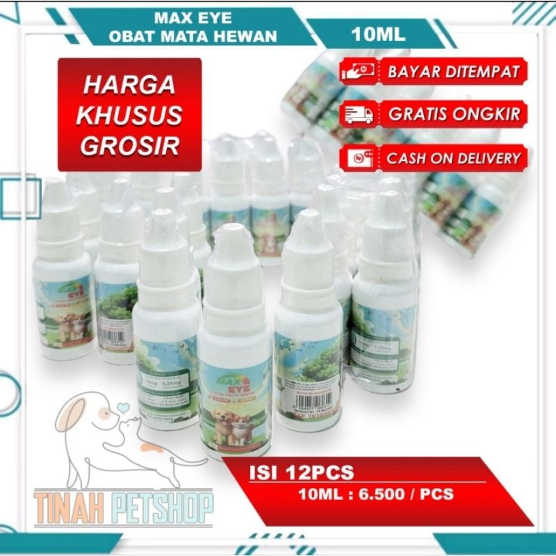 GROSIR PETSHOP ISI 12 MAX EYE Obat Mata Kucing Anjing Obat iritasi mata kucing anjing