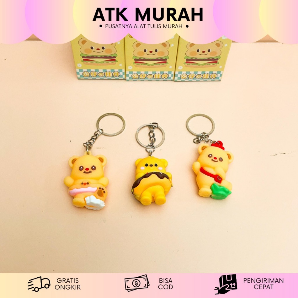 Mistery Box Gantungan kunci Butter Bear GK-1820 / Mystery Box Blind box keychain ganci Butter bear b