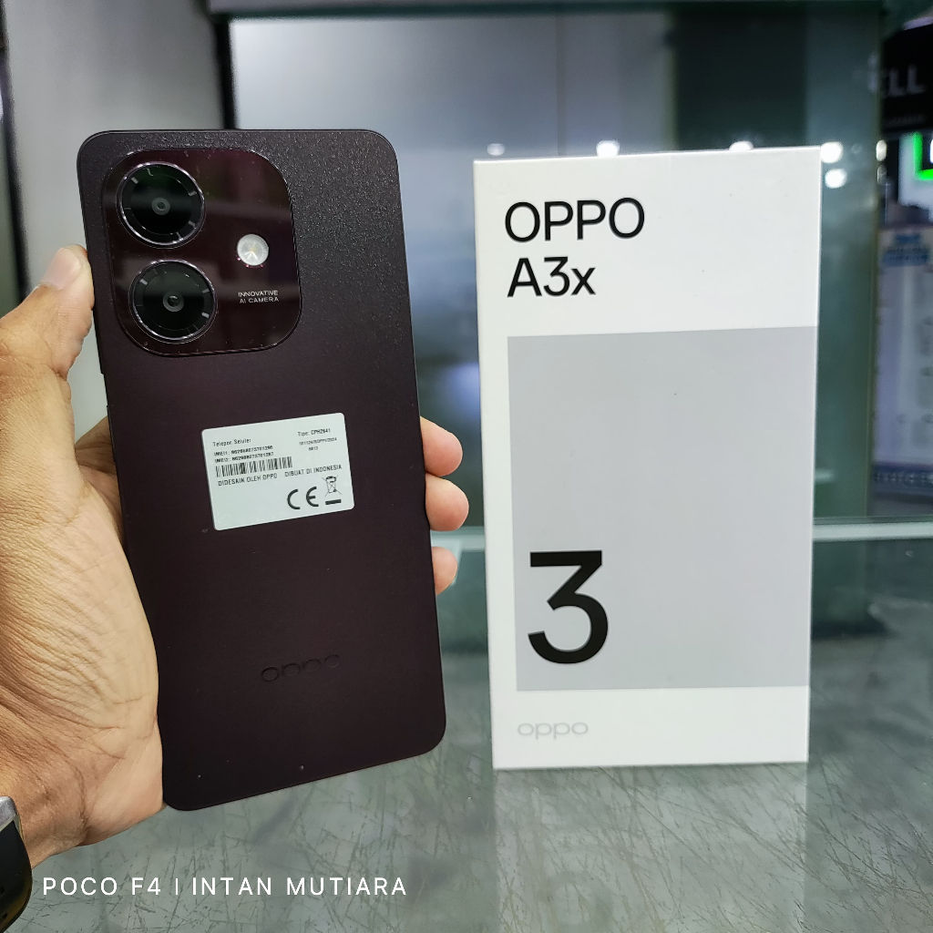 Oppo A3x Ram 4/64GB | Ram 4/128GB | Ram 6/128GB Bekas Original