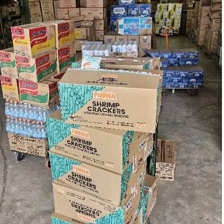 ED 10.25 CTN 120*10GR - KERUPUK FINNA SHRIMP CRACKER ISI 120 PCS / SUDAH MATANG COCOK UNTUK KATERING