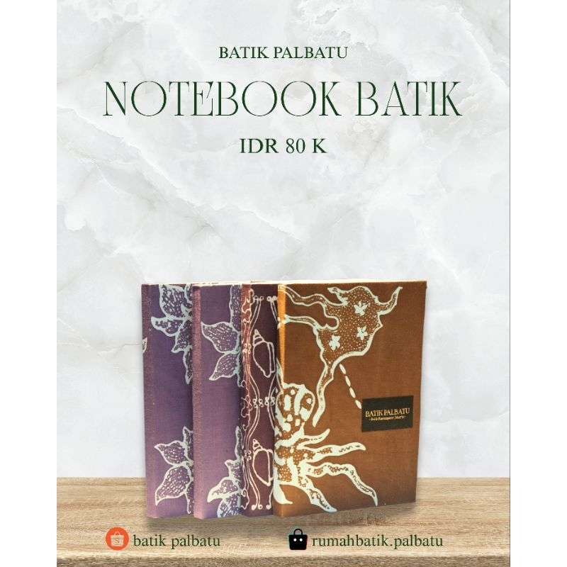 

BATIK PALBATU - NoteBook Batik/Buku Catatan Batik/Buku Tulis Sampul Batik #MengenalBatik