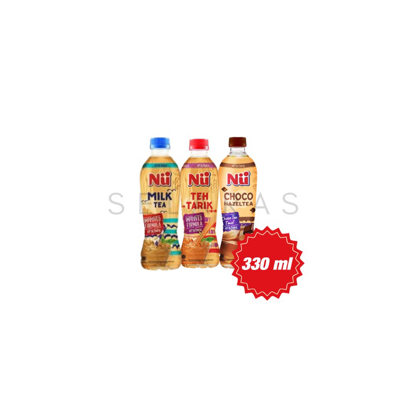

NU GREENTEA 330ml milk tea / teh tarik / choco hazeltea