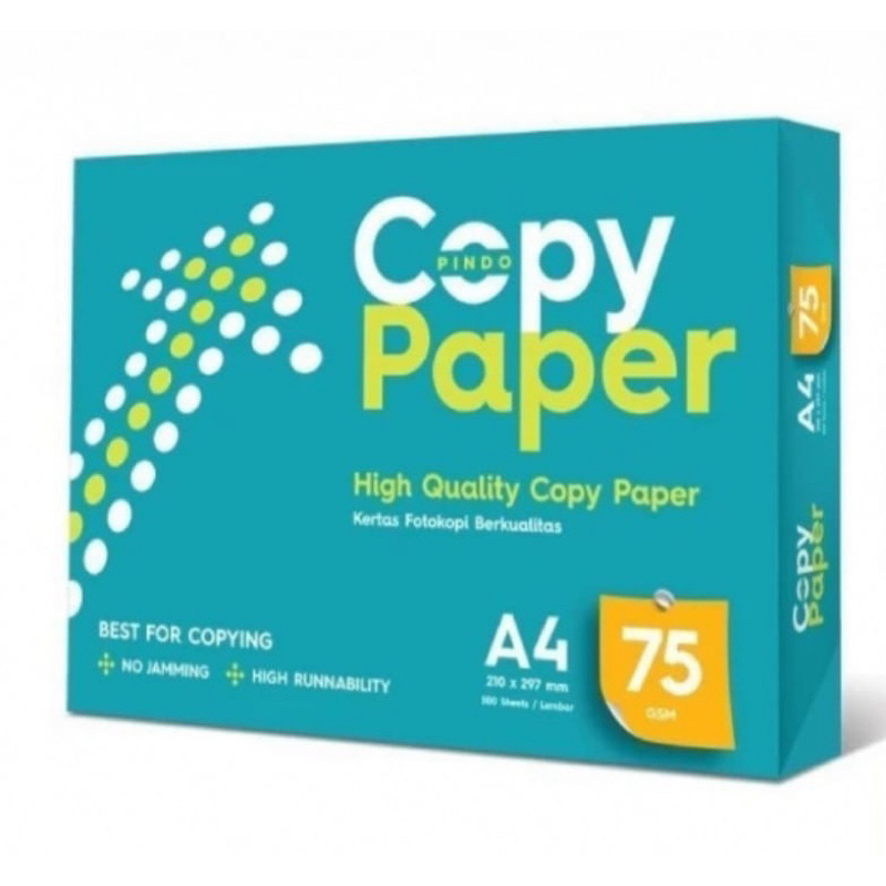 

Kertas Copy Paper High Quality Copy Paper A4 HVS 75gsm 75 gsm 500 sheets 500sheets sheet 210mm x 297mm