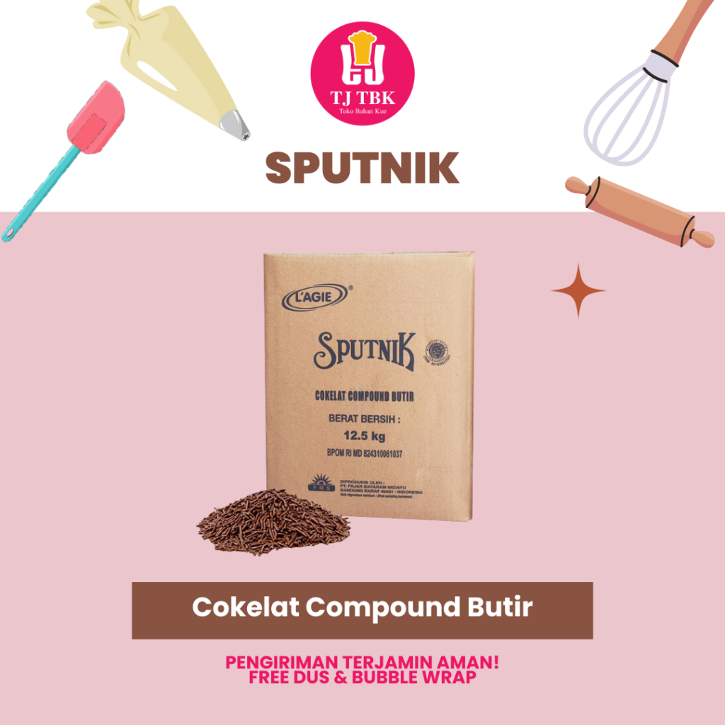 

SPUTNIK Cokelat Compound Butir (Meses)
