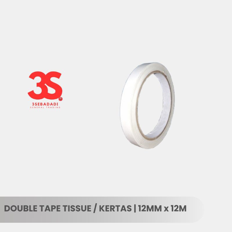 

Double Tape Tissu / Double Tape tipis / double tape tissu DIY 12mm x 12m