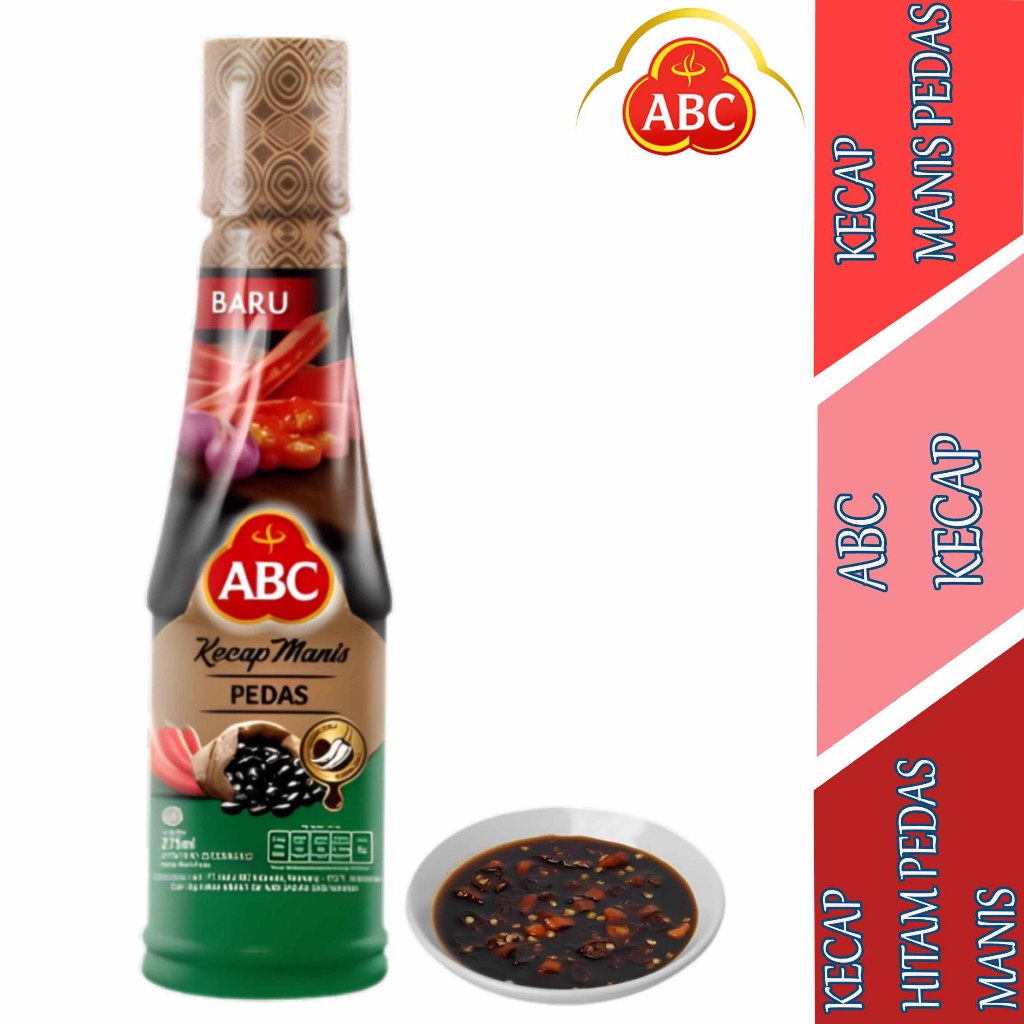 

Kecap Manis Rasa Pedas - ABC Kecap - Kecap Hitam Pedas Manis - 275ml
