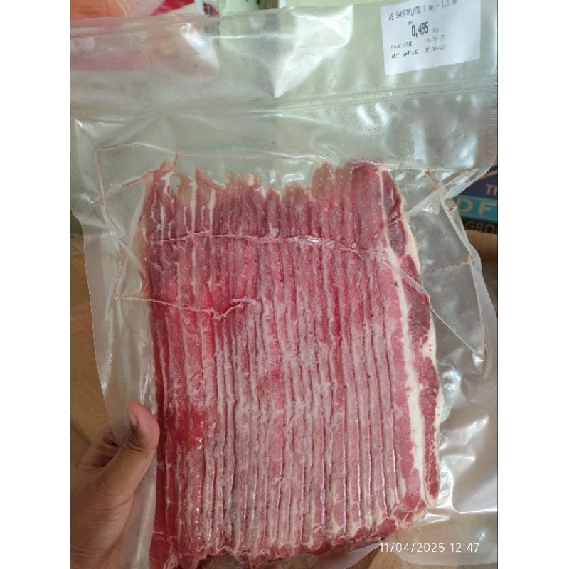 

US Beef Shortplate SWIFT Daging Sapi Slice / Brisket Australia 500gr Yakiniku / Grill / Yoshinoya