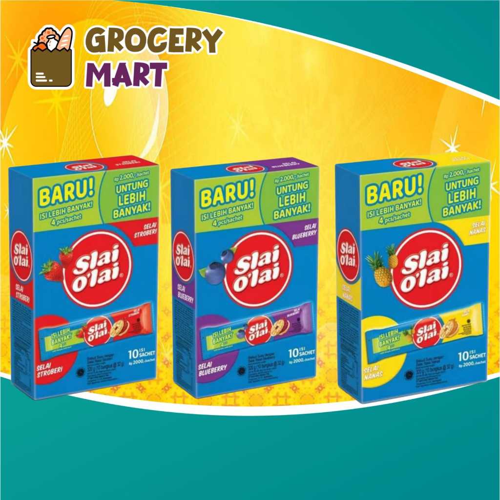 

(BOX) SLAI O'LAI Biskuit Dengan Selai 320gr Isi 10Pcs