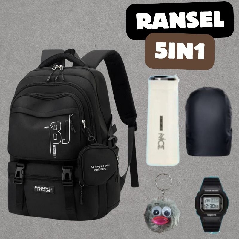 Tas Ransel Fashion Cassual Hello Bj Tas Ransel Unisex Hello BJ