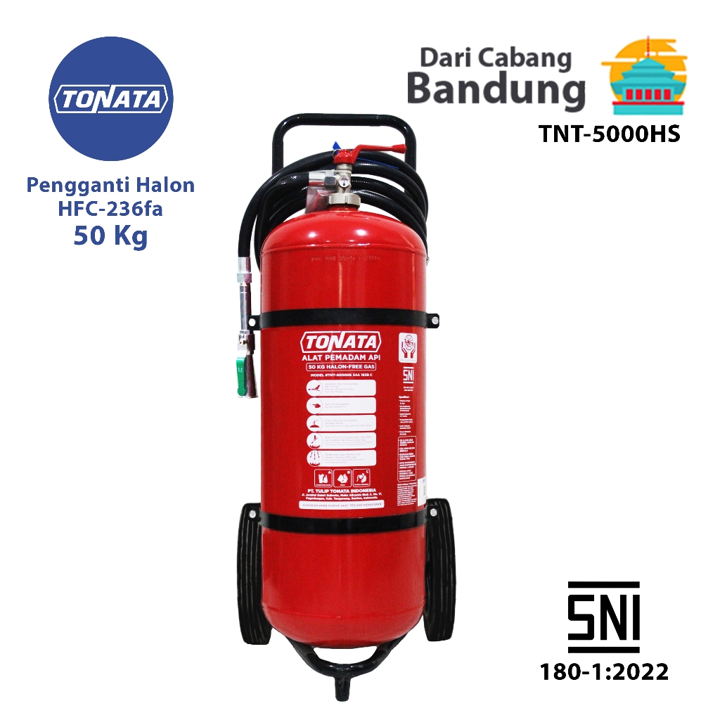 Alat Pemadam Api Tonata SNI / APAB Clean Agent HCFC/HFC 50 kg