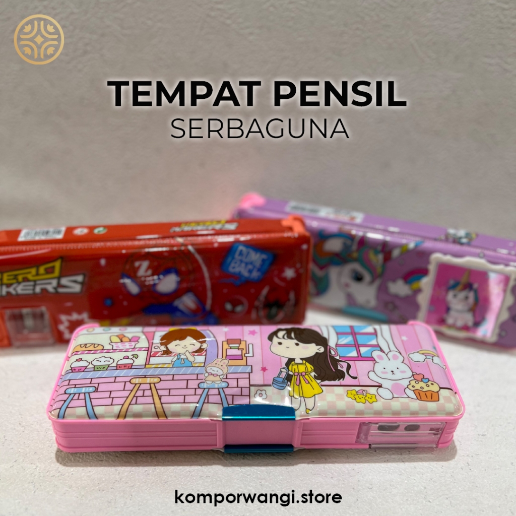 

Tempat Pensil / Kotak Pensil Anak Sebaguna Karakter Kartun Untuk Laki Laki Perempuan