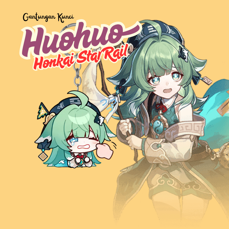 Ganci HuohuoHSR | Gantungan Kunci Akrilik UV 2 Sisi Cutting Laser Premium Huo Huo Honkai Star Rail |