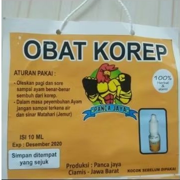 Obat Korep ayam/ Jamu Korep ayam/ OBAT KOREP/ Botol kecil