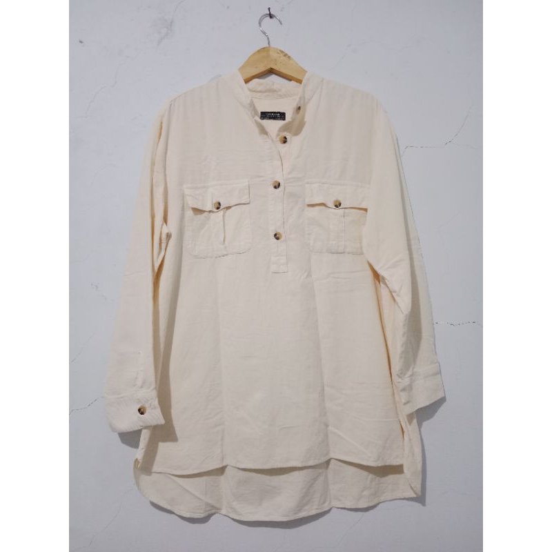 Tunik Corduroy Zara Oversize