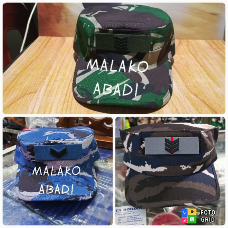 Topi pet PDL TNI / Topi komando PDL TNI ad, au, al (harus baca deskripsi)