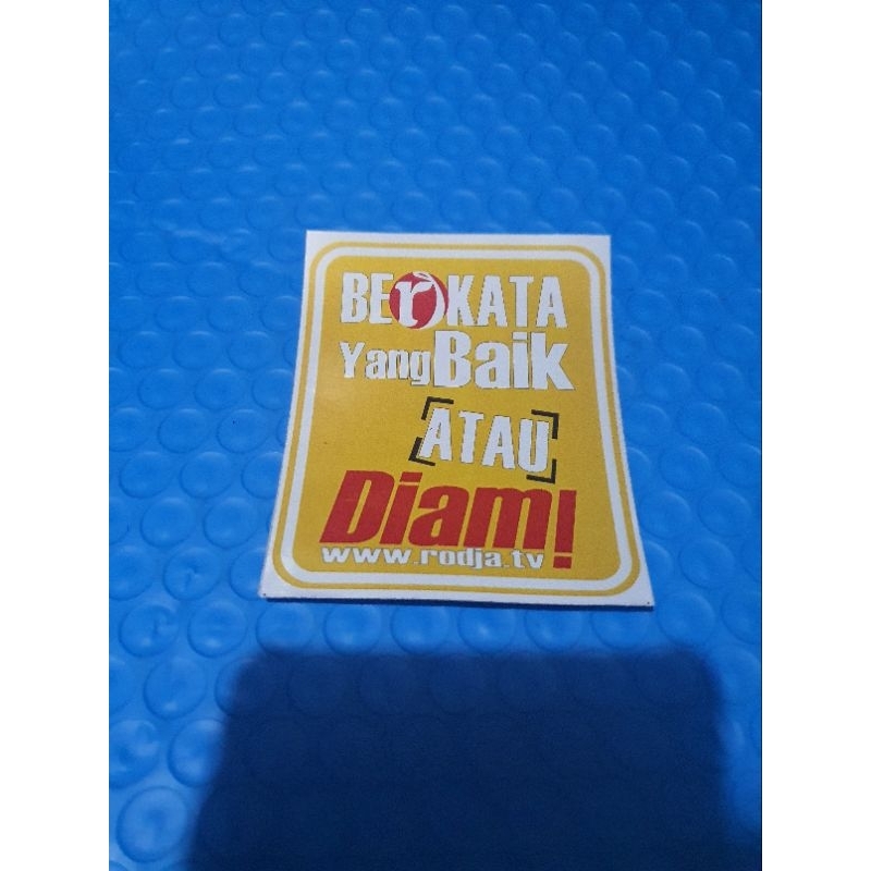 

sticker berkata baik atau diam