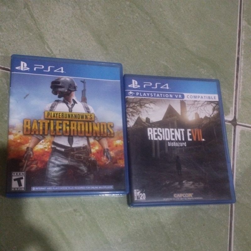 kaset ps4 PUBG dan re7