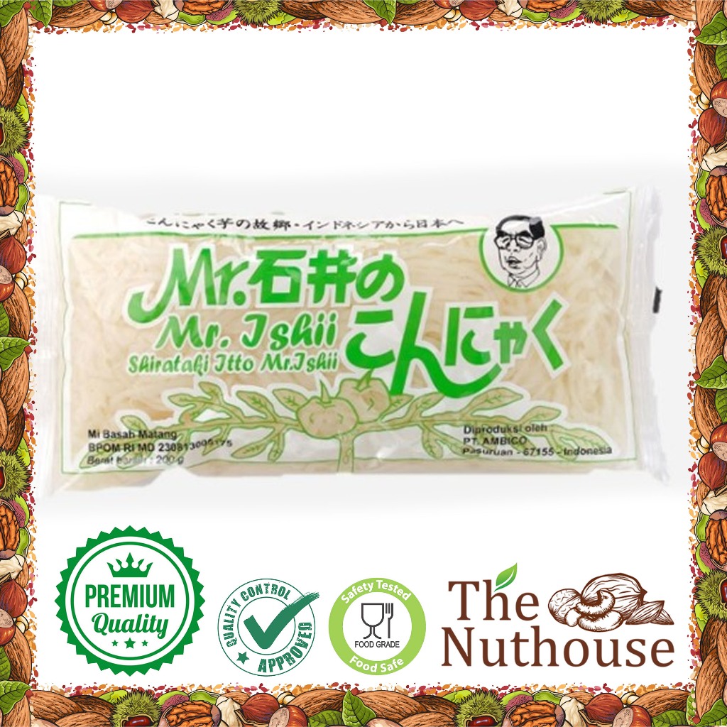 

MR. ISHII Shirataki Ito / Mie Basah Green Label / Itto Konnyaku 200Gr [HALAL]