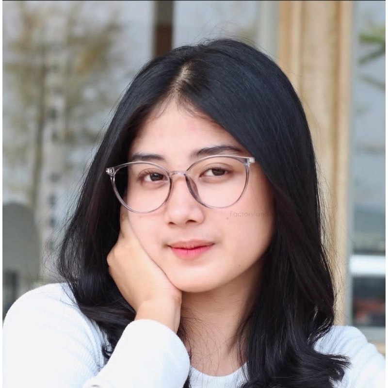 Kacamata Wanita Minus Cyl Antiradiasi/Kacamata 8146 Lensa Optik COD