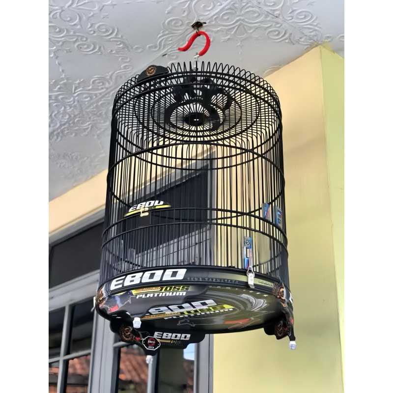 SAZIME DECAL TEBOK KAYU NO 2 D58 ( FREE PACKING KAYU ) SANGKAR BURUNG BULAT MURAY / MURAI BATU