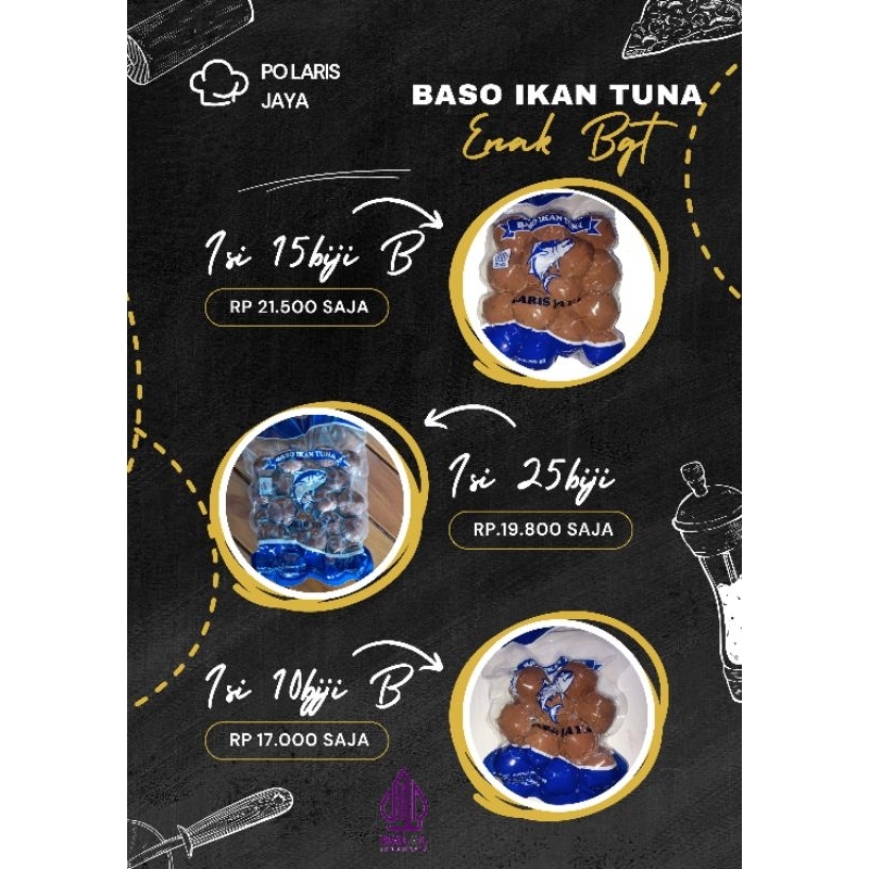 

Baso Ikan Tuna Hitam / PO Laris Jaya / Enak Lezat Gurih