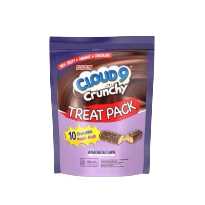 

Cloud 9 Crunchy Treat Pack Isi 10pcs Snack Bar Wafer Coklat Cloud9