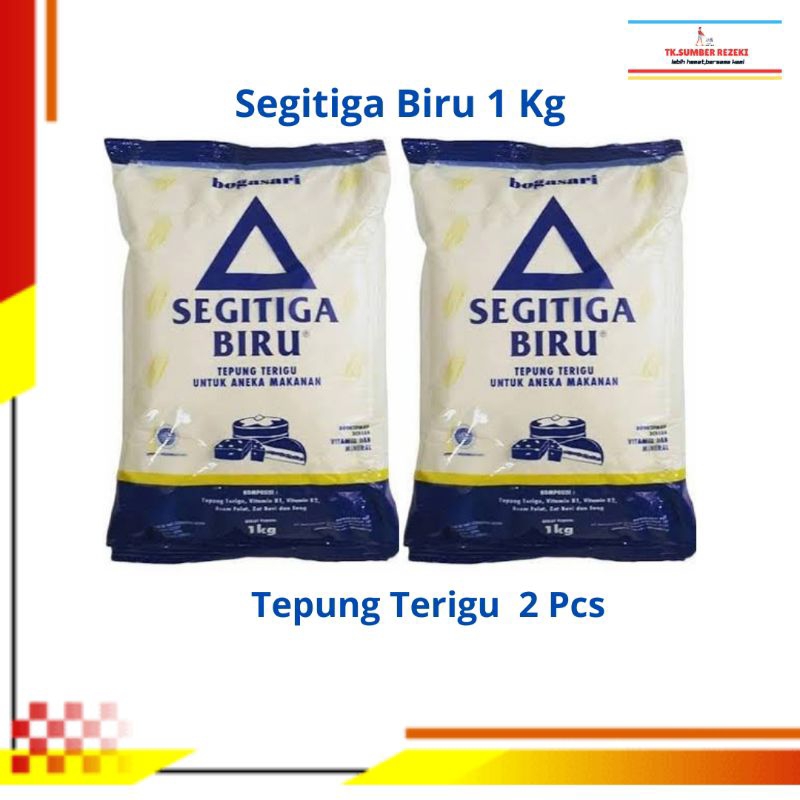 

[PAKET HEMAT ISI 2] Tepung Segitiga Biru 1 KG PROMO MURAH /SegitigaTepung Terigu 1 Kg PROMO MURAH
