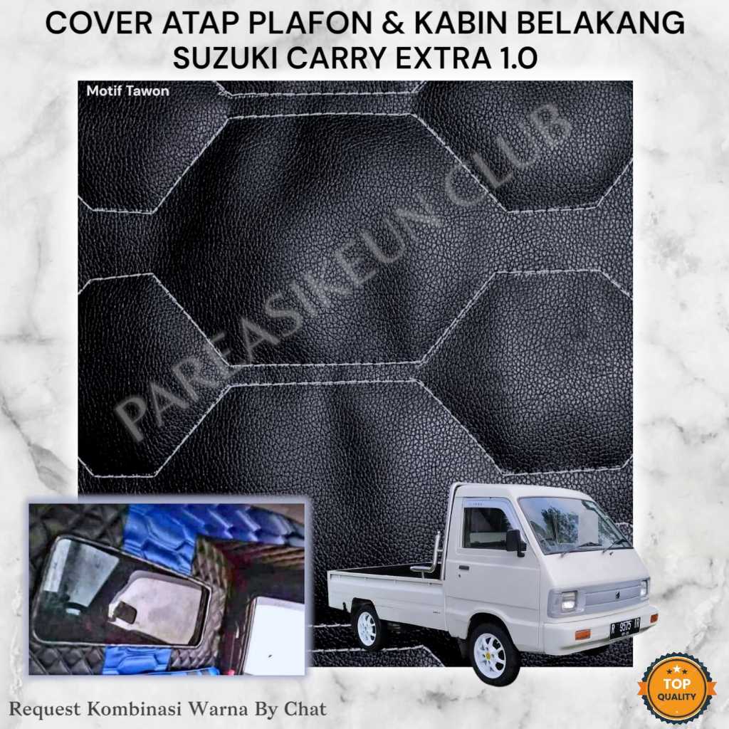 Cover Pelapis Plafon Kabin Suzuki Carry Extra 1.0 Kulit Variasi Interior Aksesoris Motif Tawon