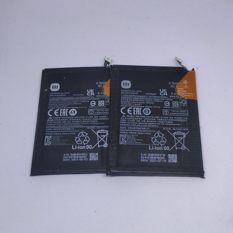 Batrai Batre Xiaomi Redmi 10 4G / Redmi Note 10 5G / M3 Pro BN5A Copotan Original