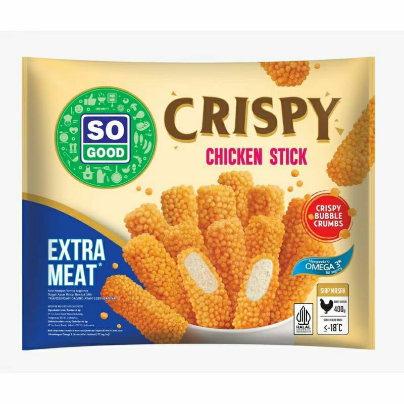 

So Good Crispy Chicken Nuget Stik 400gr