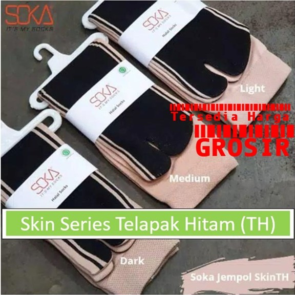 Size L - Kaos Kaki SOKA Jempol Skin Series (tersedia harga GROSIR)