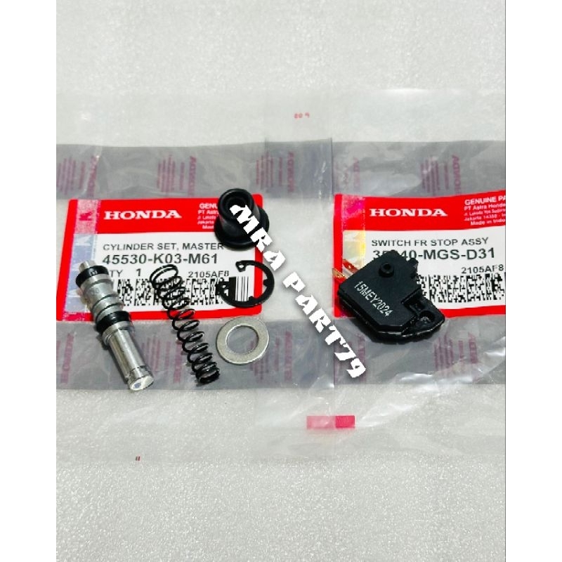 Seal master rem depan KO3-M61+Switch rem depan stop MGS-D31 Beat deluxe 2020, Beat street led 2020, 