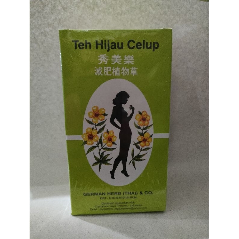 

teh hijau celup herb tea sliming German herb thai