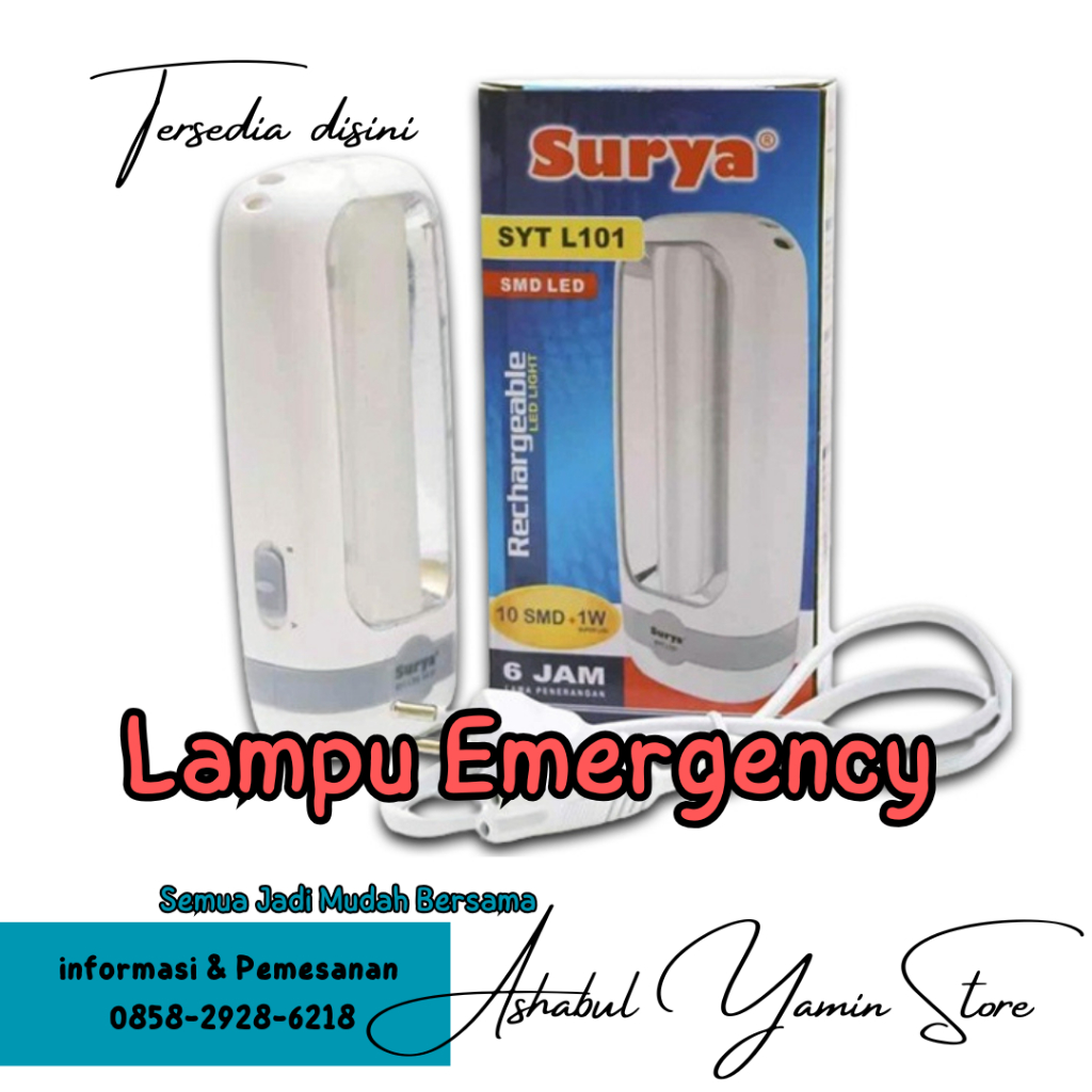 lampu senter emergency surya