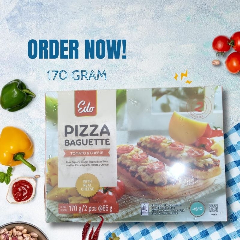 

EDO PIZZA BAGUETTE TOMATO AND CHEESE 170GR