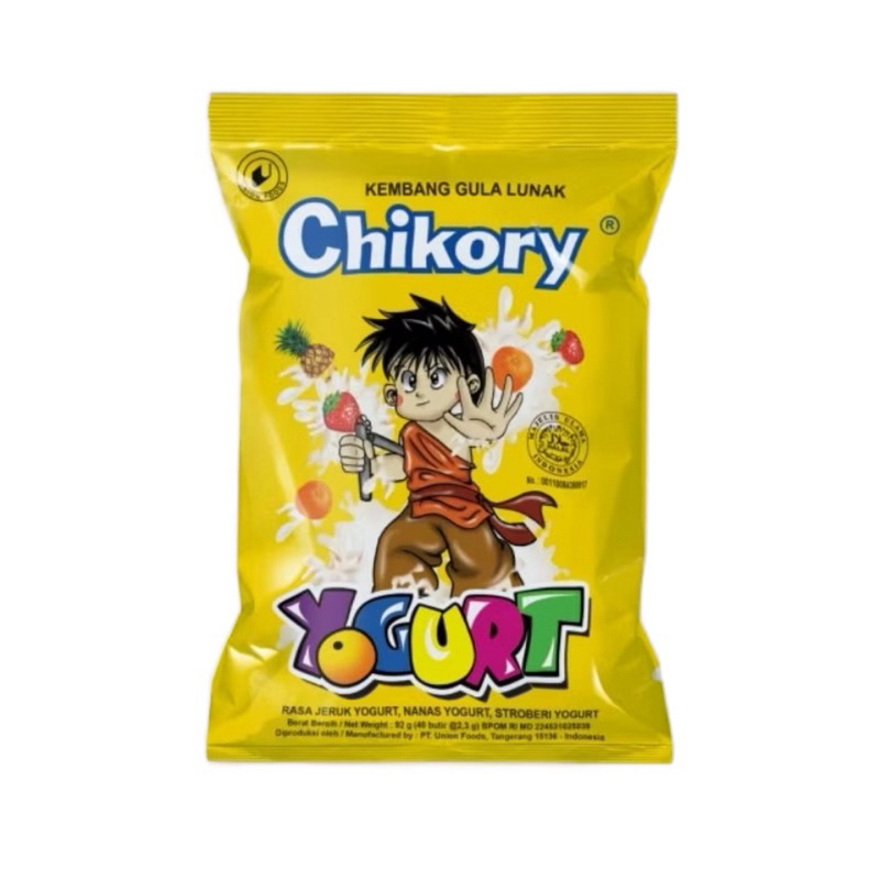 

Chikory yogurt permen kembang gula lunak 40butir @2.3g