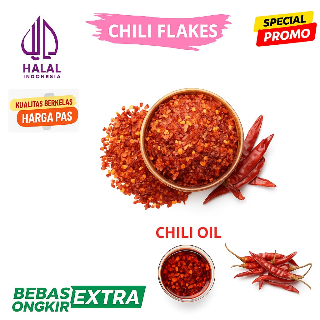 

CHILI FLAKE - CHILLI FLAKE 100 GR