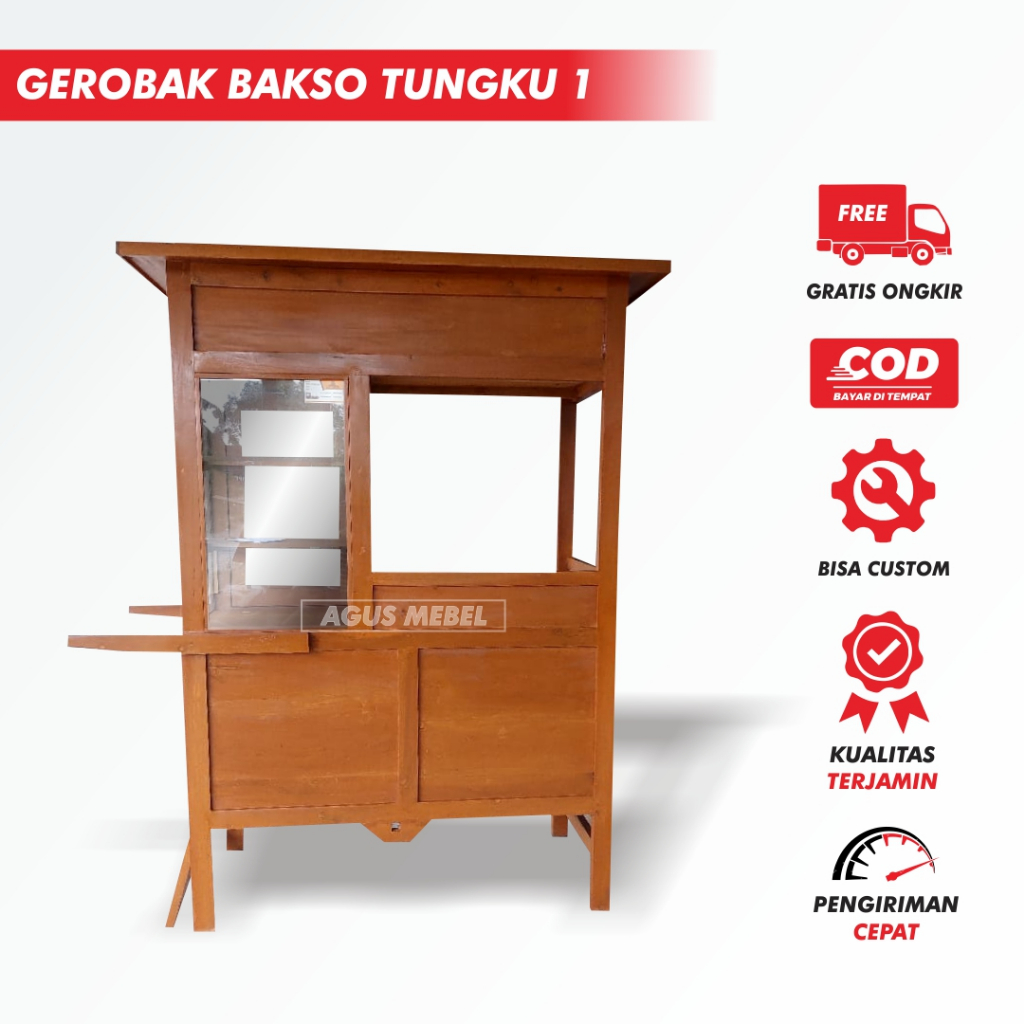 GEROBAK BAKSO 1 TUNGKU [TERMURAH]