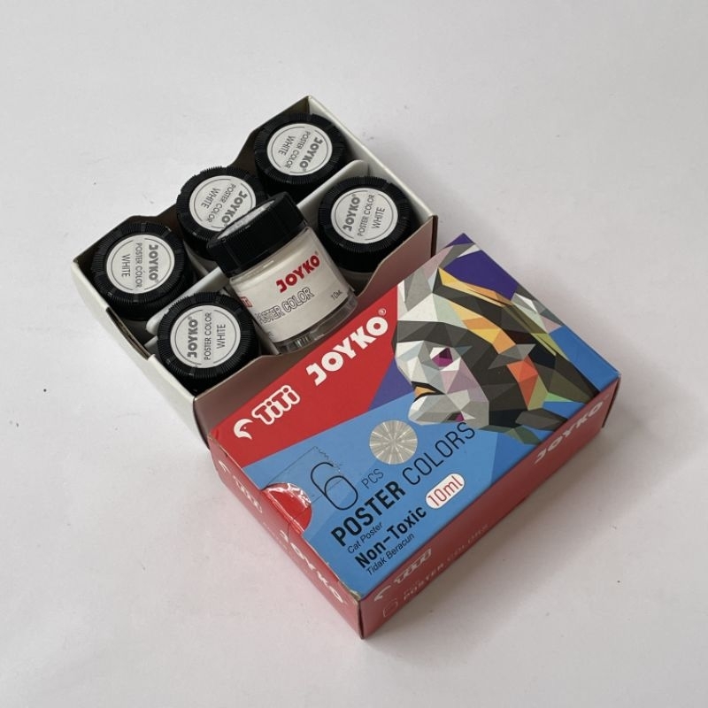 

cat air poster colour cat poster warna putih 6pcs