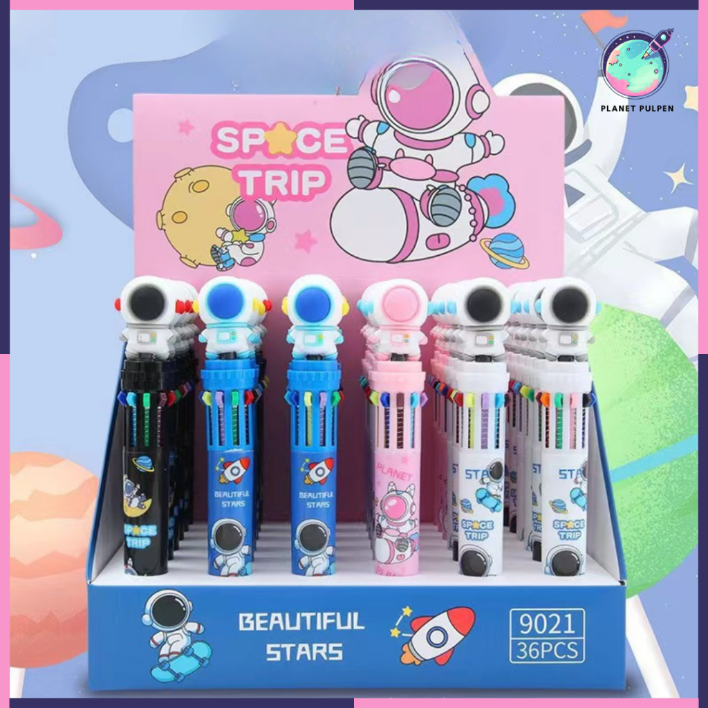 

Pulpen Space Trip Astronot Edition Pena Karakter 10 Warna Warni Special Edition 0.5mm